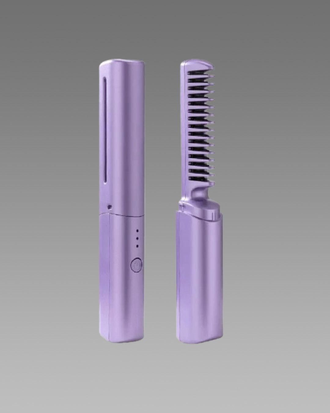 Meneflix Portable Mini Hair Straightener Cordless Rechargeable Mini Adjustable Hair Straightener Hot Comb.
