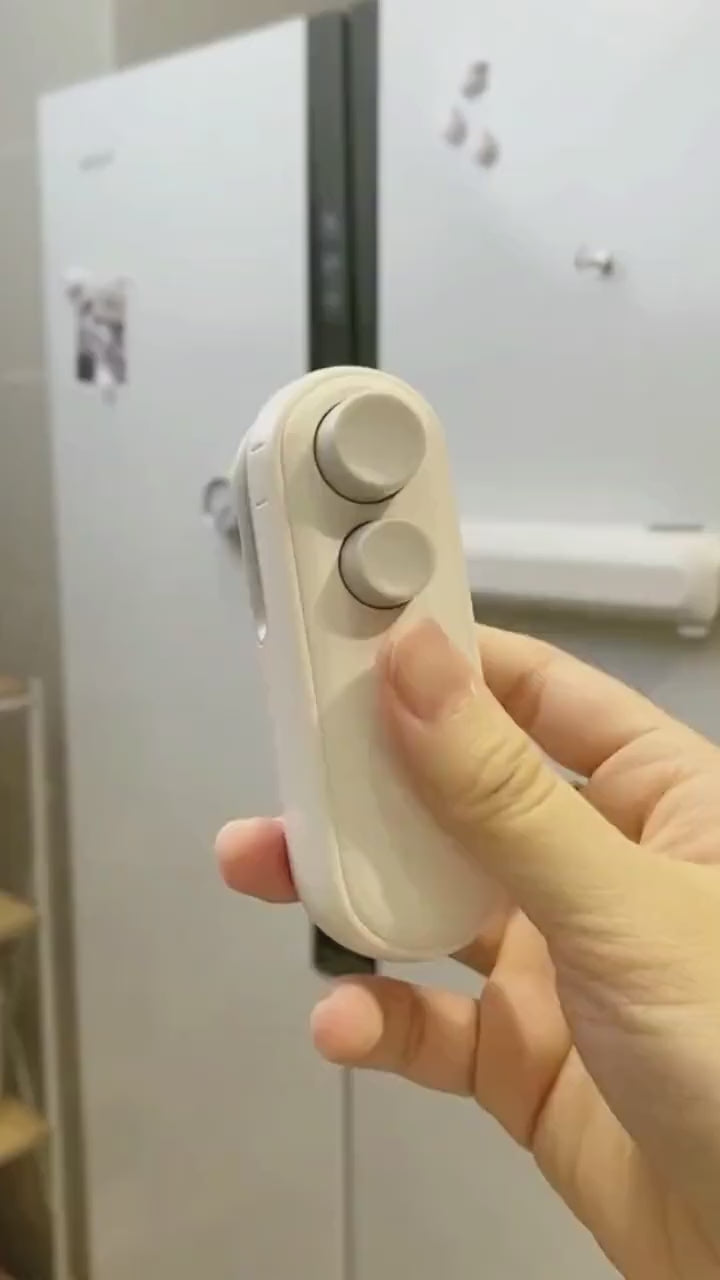 Portable Mini Sealing Machine 2 in 1 USB Rechargeable Magnetic Bag Sealer Heat Seal with Cutter